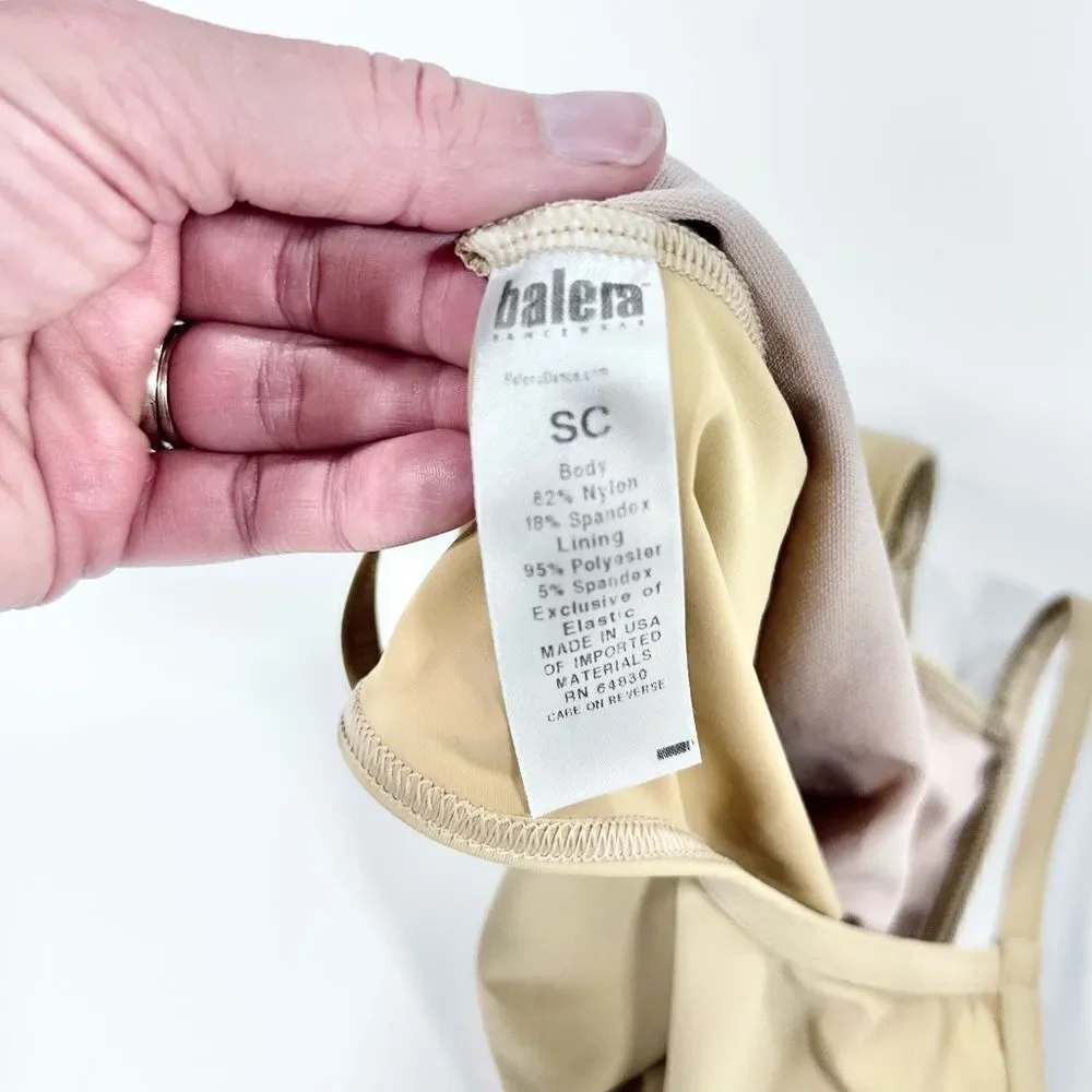 Balera nude strappy leotard SC